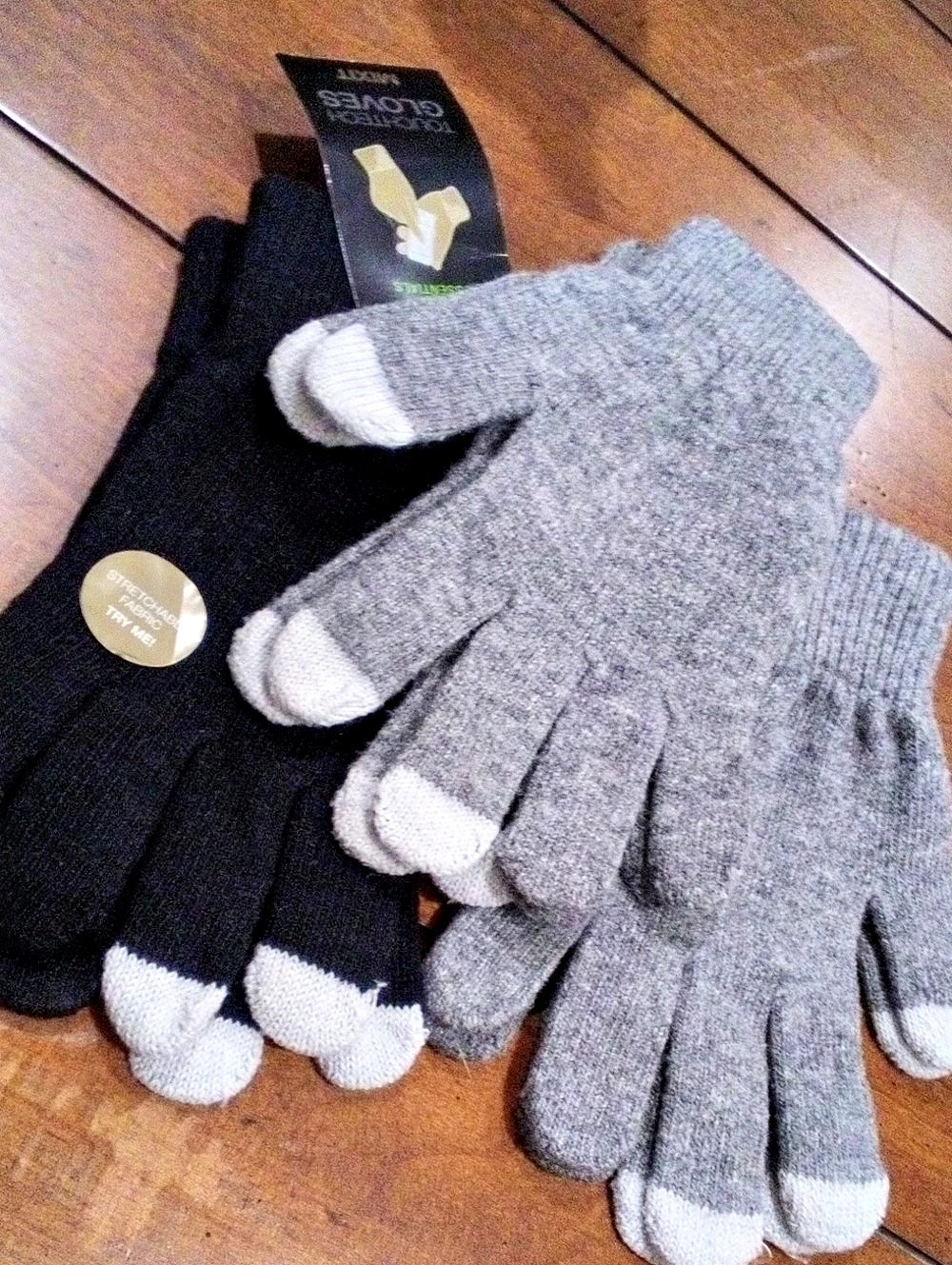3 Pairs Of Mixit Touchscreen Gloves - Two Gray & One Black NWT
